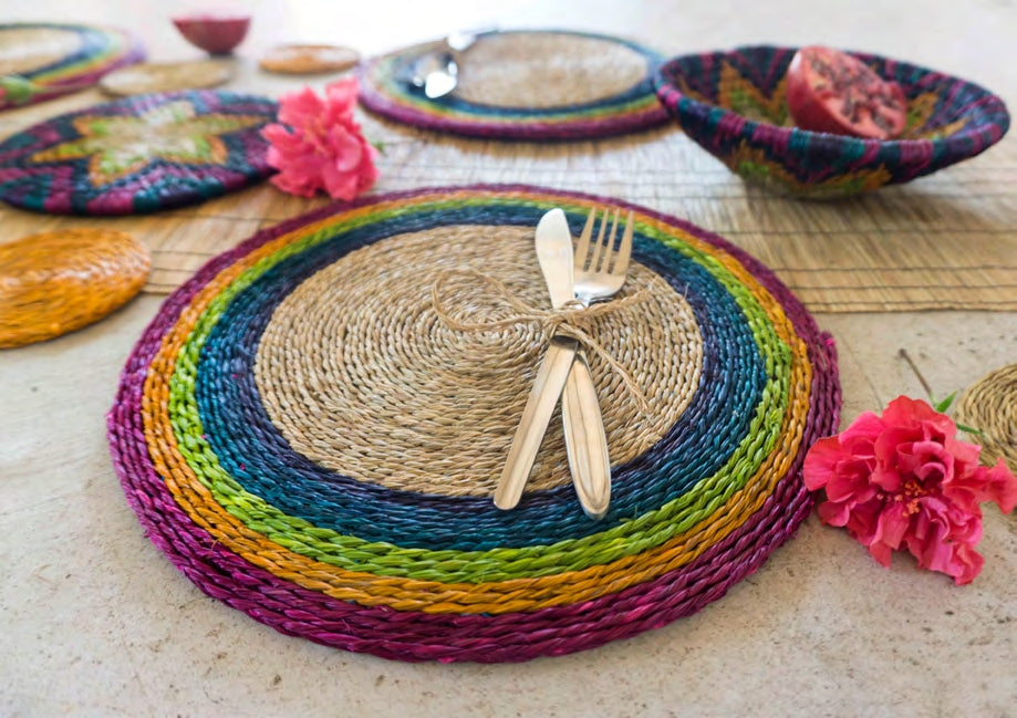 African-Inspired Handwoven Placemats